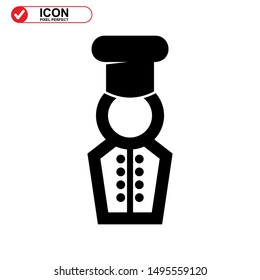 chef icon isolated sign symbol vector illustration - high quality black style vector icons
