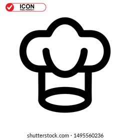 chef icon isolated sign symbol vector illustration - high quality black style vector icons
