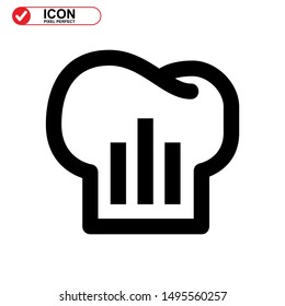 chef icon isolated sign symbol vector illustration - high quality black style vector icons
