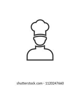 Chef icon line style