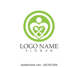 Chef icon logo design template