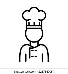 Chef Icon Logo Design Vector Template Illustration Sign And Symbol
