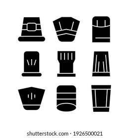 chef icon or logo isolated sign symbol vector illustration - Collection of high quality black style vector icons
