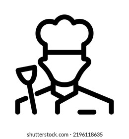 chef icon or logo isolated sign symbol vector illustration - high quality black style vector icons
