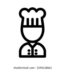 icono de chef o logotipo símbolo de signo aislado ilustración vectorial de alta calidad estilo negro iconos vectoriales
