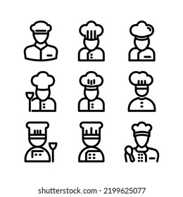 chef icon or logo isolated sign symbol vector illustration - Collection of high quality black style vector icons
