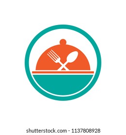 Chef icon logo. Kitchen template design. Restaurant vector illustration