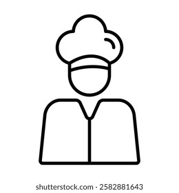Chef icon logo sign set vector outline
