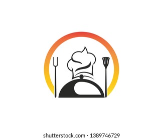 Chef icon logo vector illusrtration