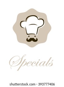 Icono del chef en un estilo moderno.