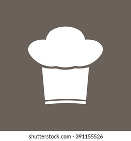 Chef Icon on Dark Gray Color. Eps-10.