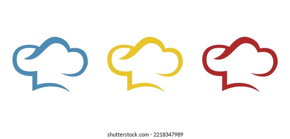 chef icon on a white background, vector illustration