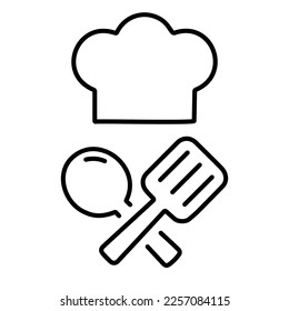 icono del chef sobre fondo blanco, ilustración vectorial.