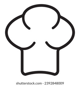 Chef icon. Profesional coking line vector ilustration.