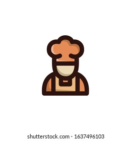 Chef Icon , Restaurant Symbol.