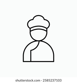 Chef icon. simple vector icon