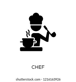 Chef icon. Chef symbol design from Professions collection. Simple element vector illustration on white background.
