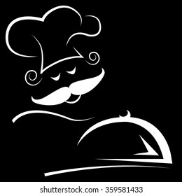 Chef icon. Symbol icon flat logo design. Isolated vector illustration.

