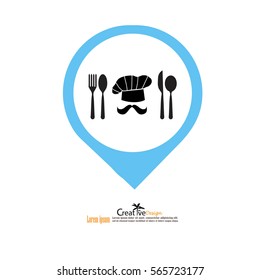 Chef icon. Chef symbol. vector illustration. eps10.