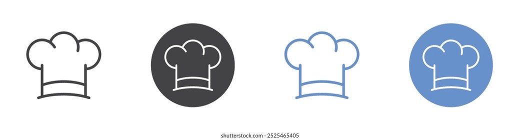 Chef icon Thin outline art symbol