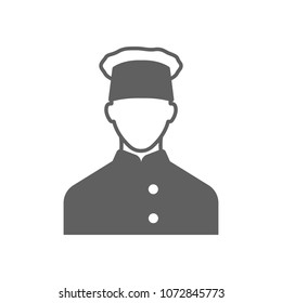 Chef icon in trendy flat style isolated on white background. Symbol for your web site design, logo, app, UI. Vector illustration, EPS