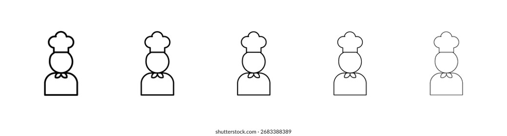 Icono de chef Ilustración de Arte vectorial
