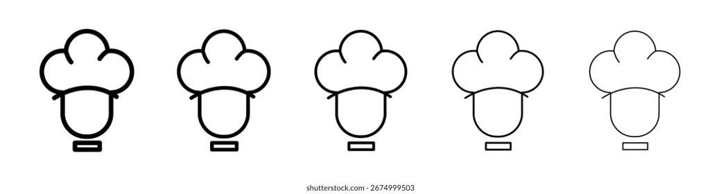 Icono de chef colección de Vector. EPS 10