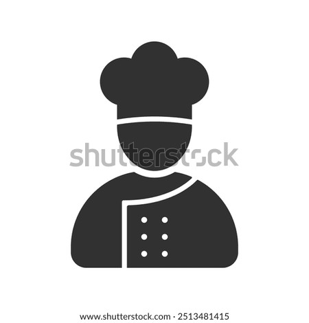Chef icon vector illustration isolated on white background