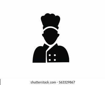Chef icon Vector Illustration on the white background.