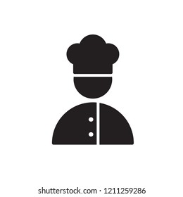 chef icon vector. people icon glyph style