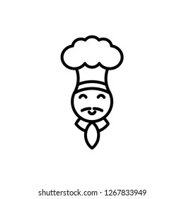 chef icon vector template