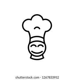 chef icon vector template