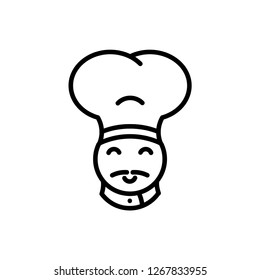 chef icon vector template