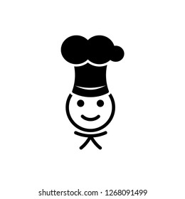 chef icon vector template
