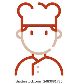 Chef icon for web, app, infographic, etc