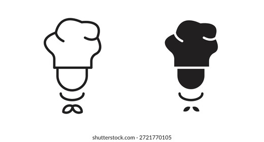 Ícone Chef para o design do seu site, logotipo, aplicativo, UI. EPS10