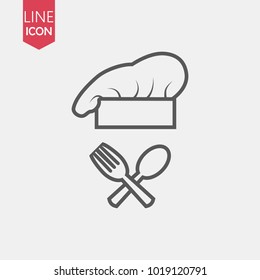 Chef icon.Chef symbol.vector illustration.