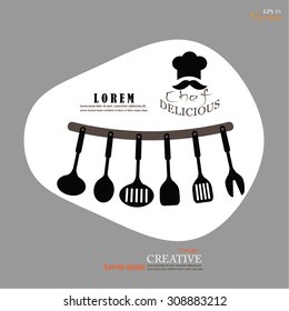 Chef icon.Chef symbol.vector illustration.