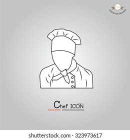 Chef icon.Chef symbol.vector illustration.