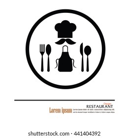 Chef icon.Chef symbol.vector illustration.