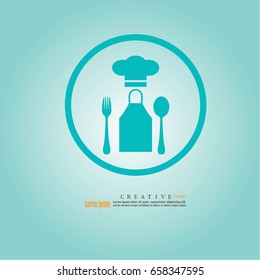 Chef icon.Chef symbol.vector illustration.