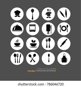 Chef icon.Chef symbol.vector illustration.