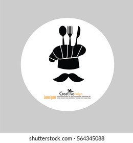 Chef icon.Chef symbol.vector illustration.eps10.