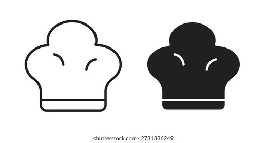 Colección de iconos de chef. Iconos planos lineales delgados y negros