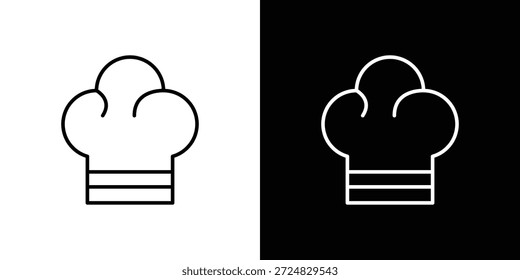 Vector de iconos de Chef.Trazo editable.signo de estilo lineal