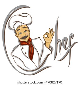 chef illustration gesturing okay
