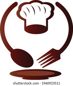 Vector de diseño del logotipo de la ilustración del chef