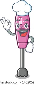 Chef immersion blender placed in character box