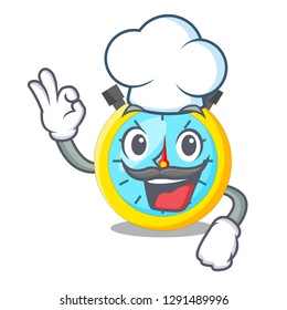 Chef isolated stopwatch with in the character