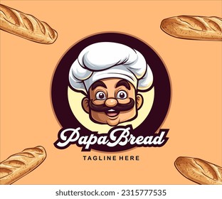 chef italian mascot vector illustration